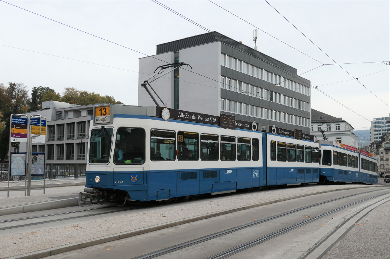 Цюрих, SWS/SWP/BBC Be 4/6 "Tram 2000" № 2030