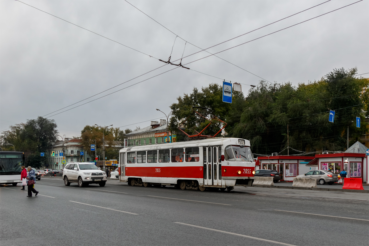 Самара, Tatra T3SU (двухдверная) № 2055
