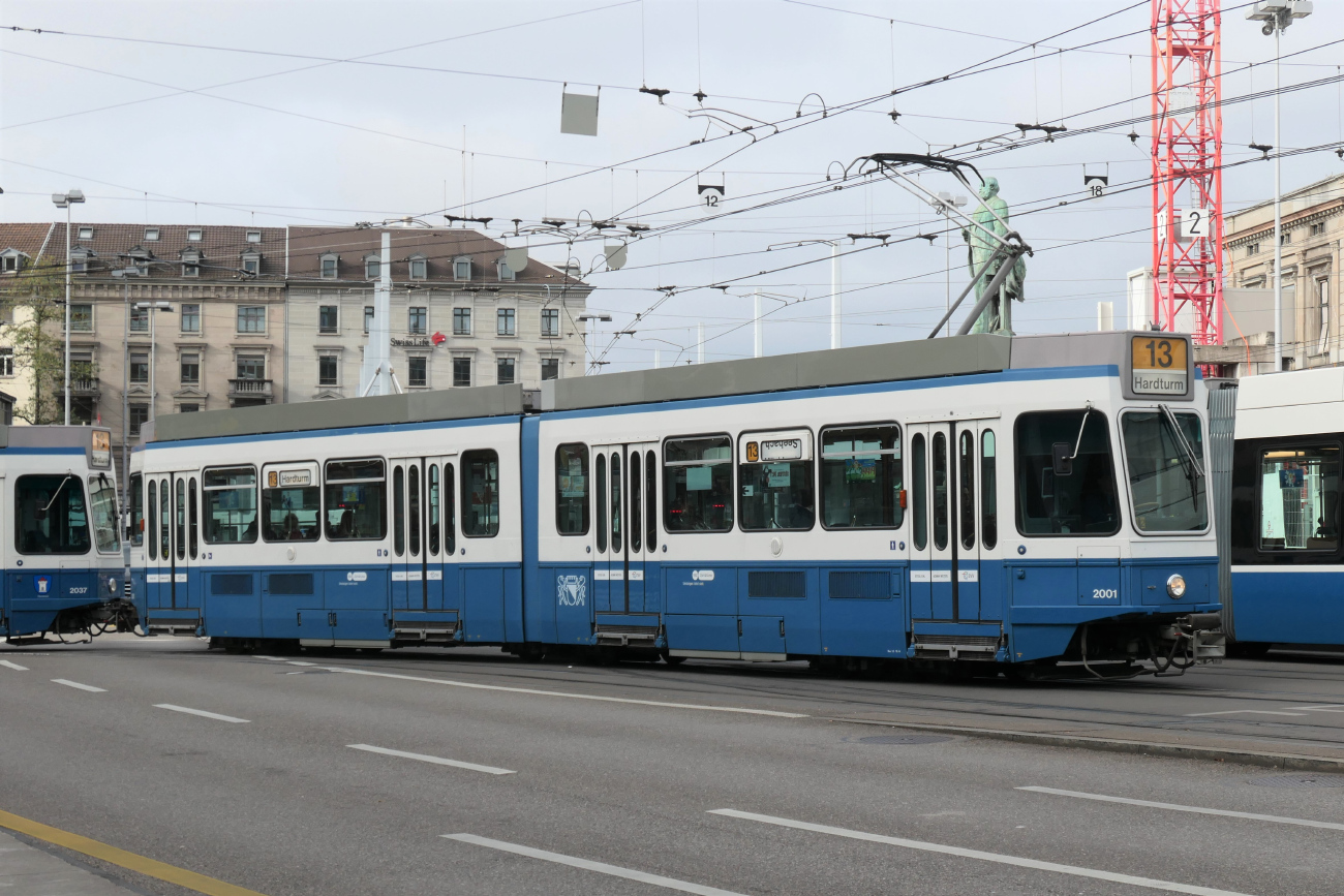 Цюрих, SWS/SWP/BBC Be 4/6 "Tram 2000" № 2001