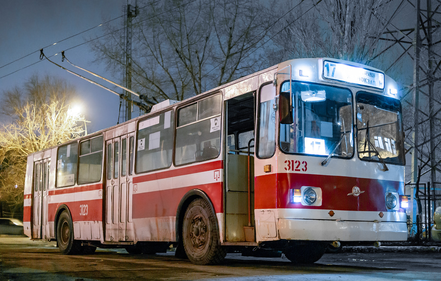 Самара, ЗиУ-682В-012 [В0А] № 3123; Самара — Троллейбусное депо № 3