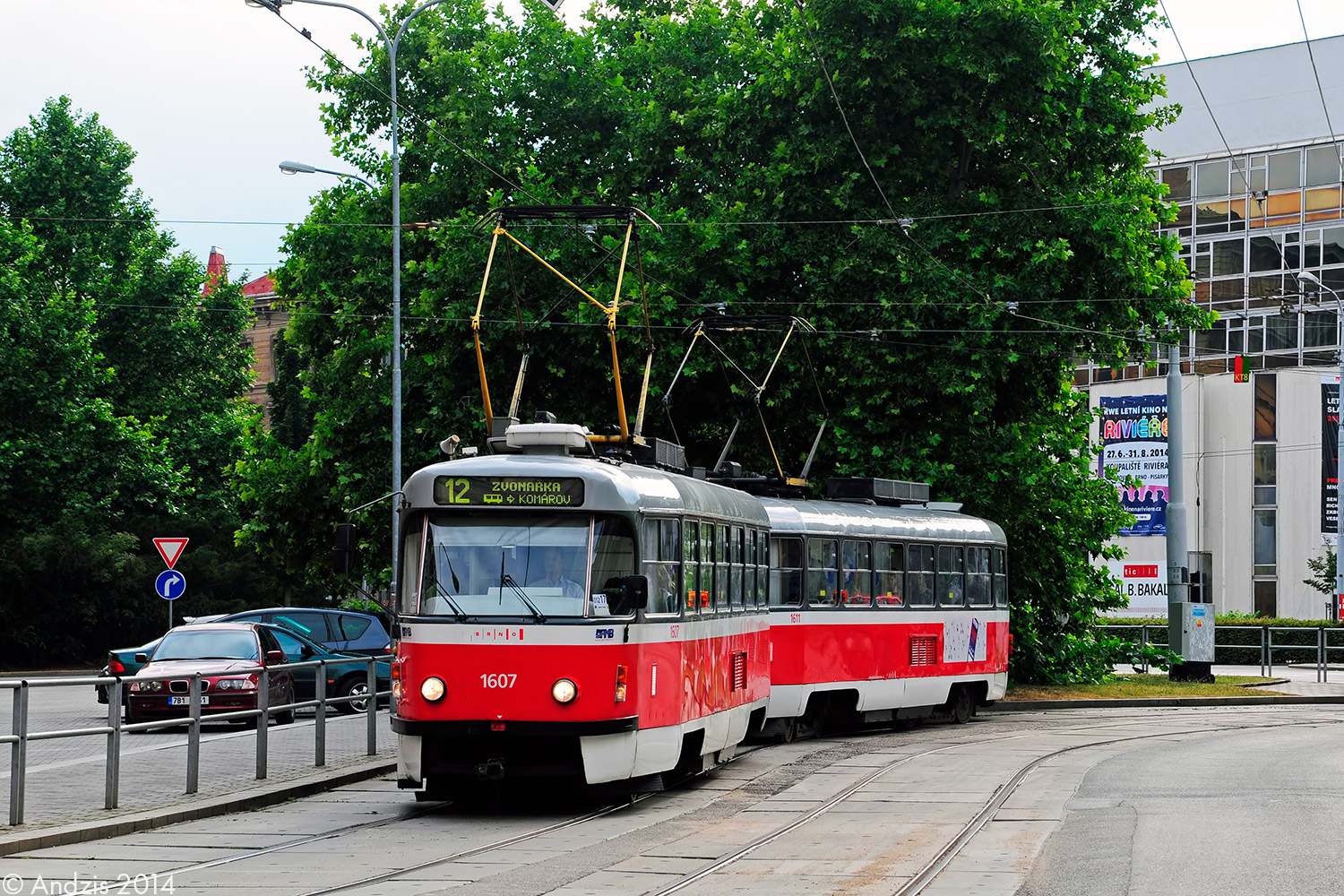 Брно, Tatra T3G № 1607