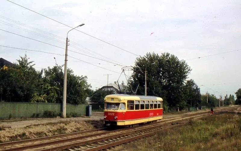 Киев, Tatra T2SU № 5022; Киев — Исторические фотографии; Киев — Трамвайные линии: Дарницкая сеть