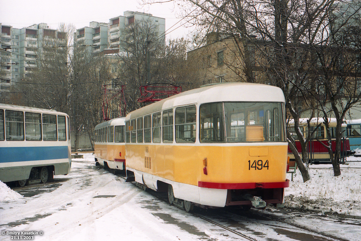 Москва, Tatra T3SU № 1494