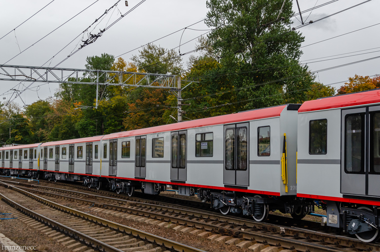 Санкт-Петербург, 81-727.1 «Балтиец» № 27003; Санкт-Петербург — Метрополитен — Перегонка вагонов метро по ж/д
