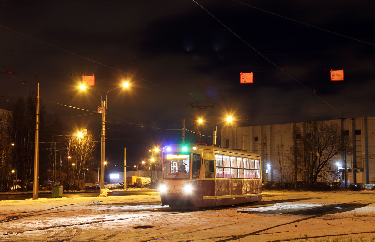 Санкт-Петербург, ЛМ-68М2 (мод. СПб ГЭТ) № 7535; Санкт-Петербург — Конечные станции и разворотные кольца