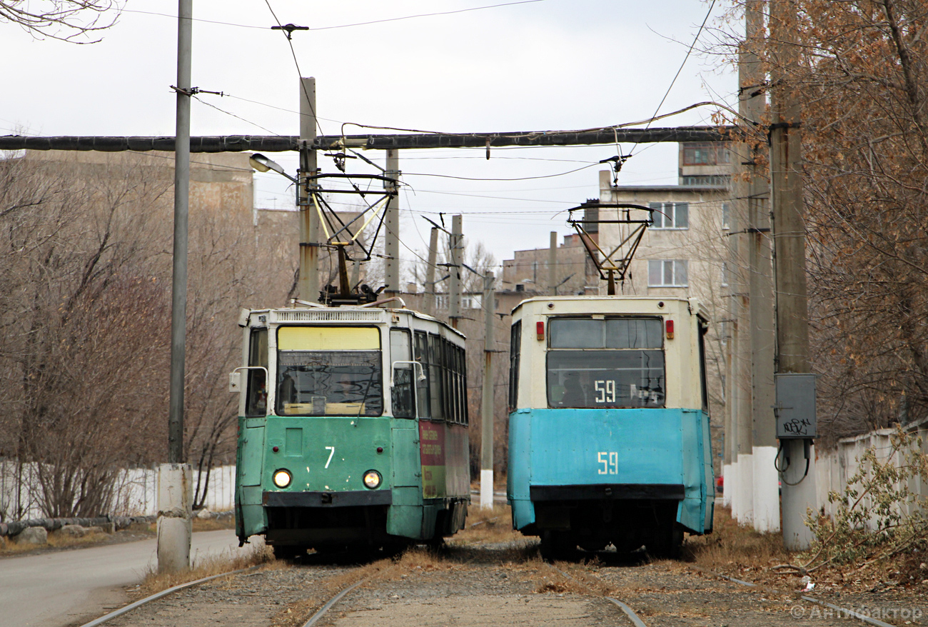 Темиртау, 71-605 (КТМ-5М3) № 7; Темиртау, 71-605 (КТМ-5М3) № 59