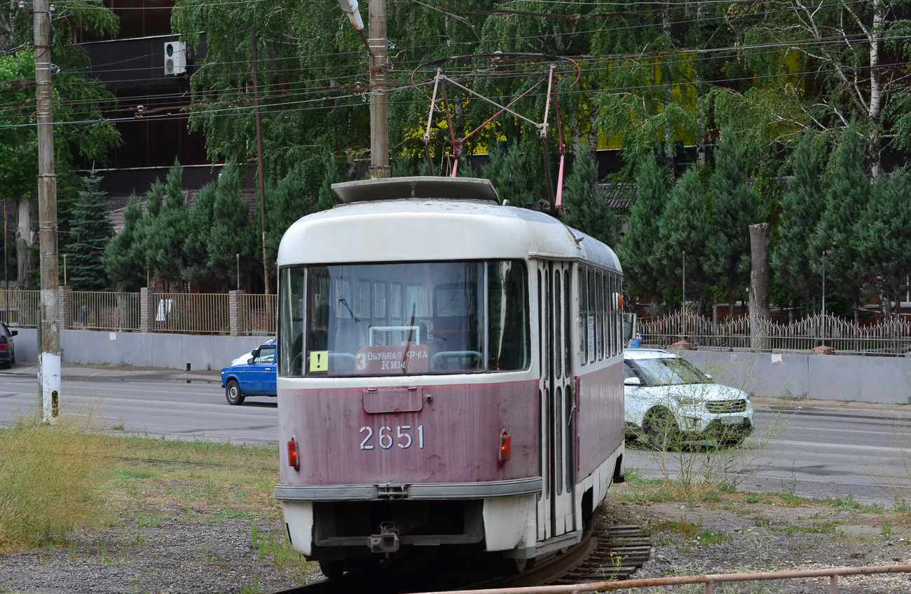 Волгоград, Tatra T3SU (двухдверная) № 2651