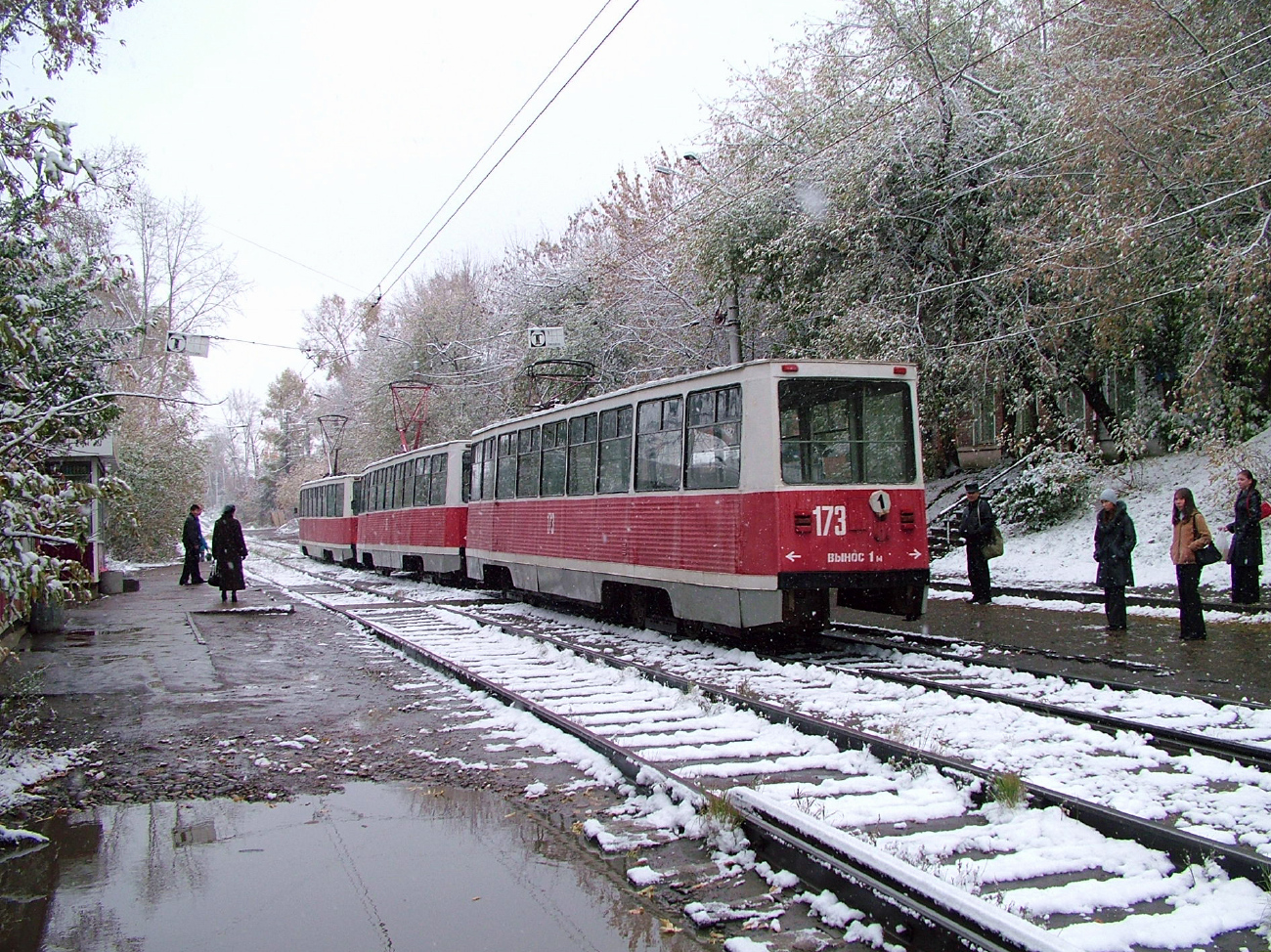 Иркутск, 71-605 (КТМ-5М3) № 156; Иркутск, 71-605 (КТМ-5М3) № 175; Иркутск, 71-605 (КТМ-5М3) № 173