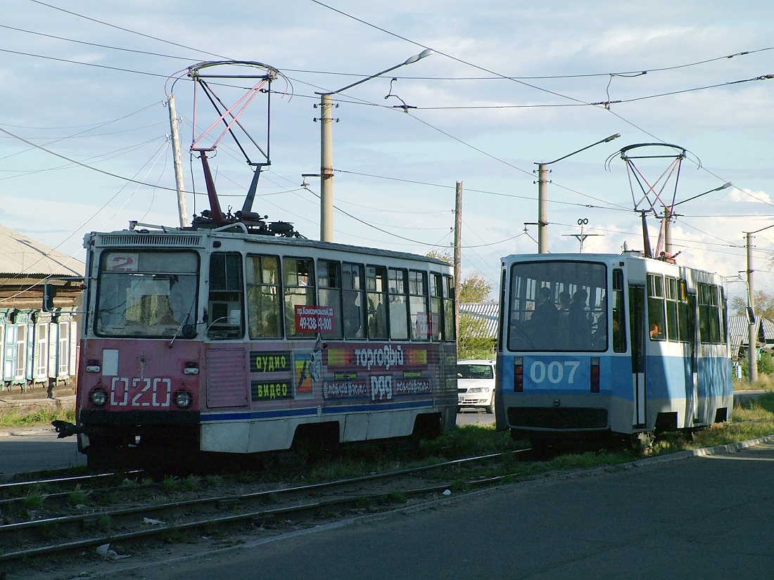 Усолье-Сибирское, 71-605 (КТМ-5М3) № 020; Усолье-Сибирское, 71-605РМ № 007