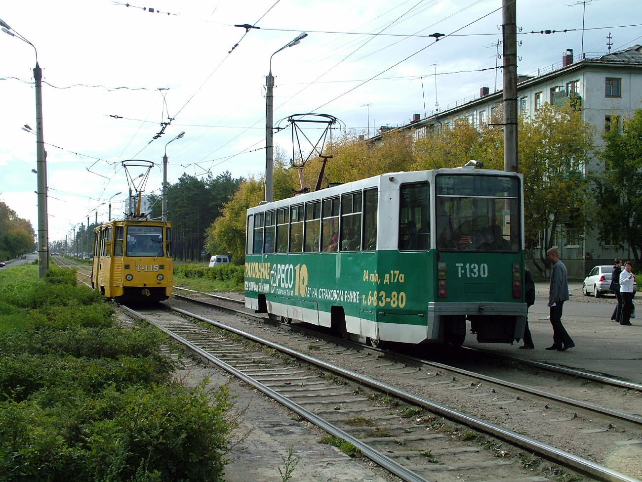 Ангарск, 71-605 (КТМ-5М3) № 115; Ангарск, 71-608К № 130