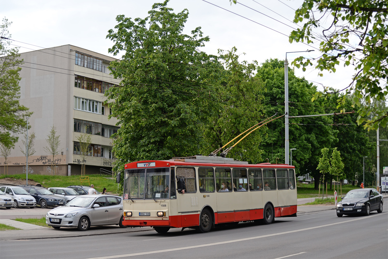 Вильнюс, Škoda 14Tr02/6 № 1508