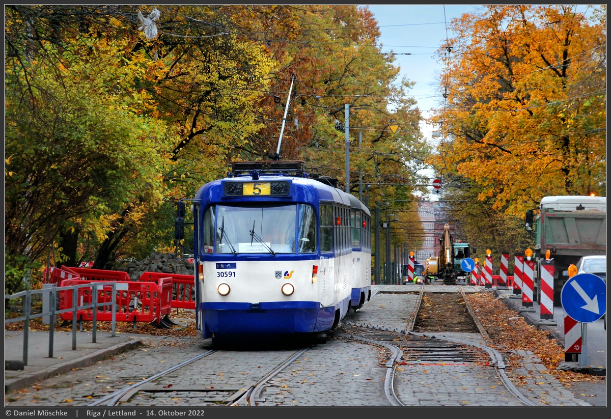 Рига, Tatra T3A № 30591
