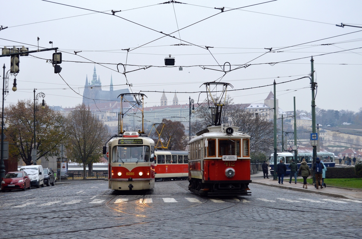 Прага, Tatra T3R.PLF № 8285; Прага, Ringhoffer DSM № 412