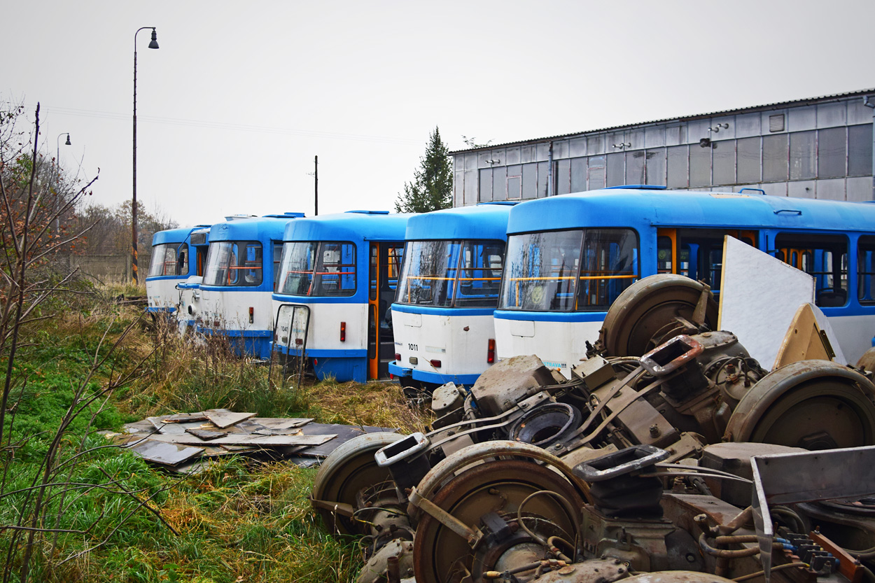 Ostrava, Tatra T3R.P № 995; Ostrava, Tatra T3R.P № 1011; Ostrava, Tatra T3G № 1041; Ostrava, Tatra T3G № 992; Ostrava, Tatra T3G № 1033; Ostrava, Tatra T3SUCS № 986