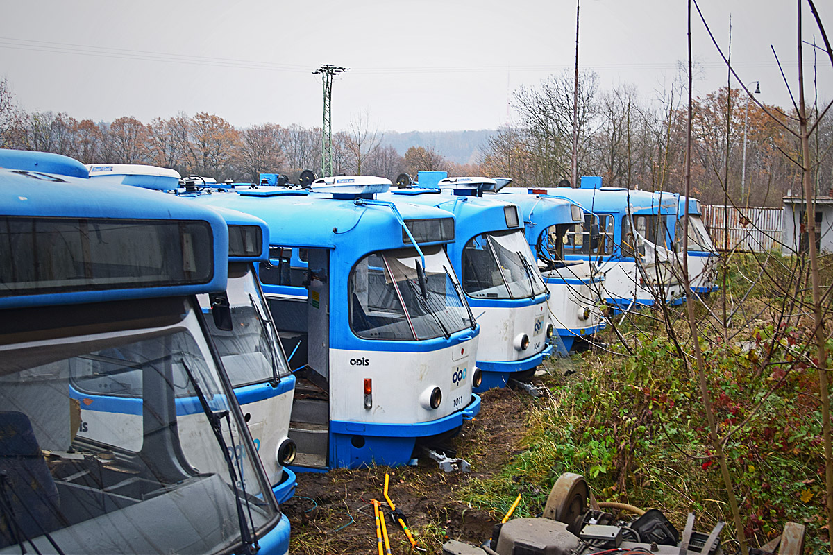 Ostrava, Tatra T3R.P № 995; Ostrava, Tatra T3R.P № 1011; Ostrava, Tatra T3G № 1041; Ostrava, Tatra T3G № 992; Ostrava, Tatra T3G № 1033; Ostrava, Tatra T3SUCS № 986