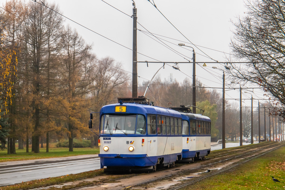 Riga, Tatra T3A N°. 30307