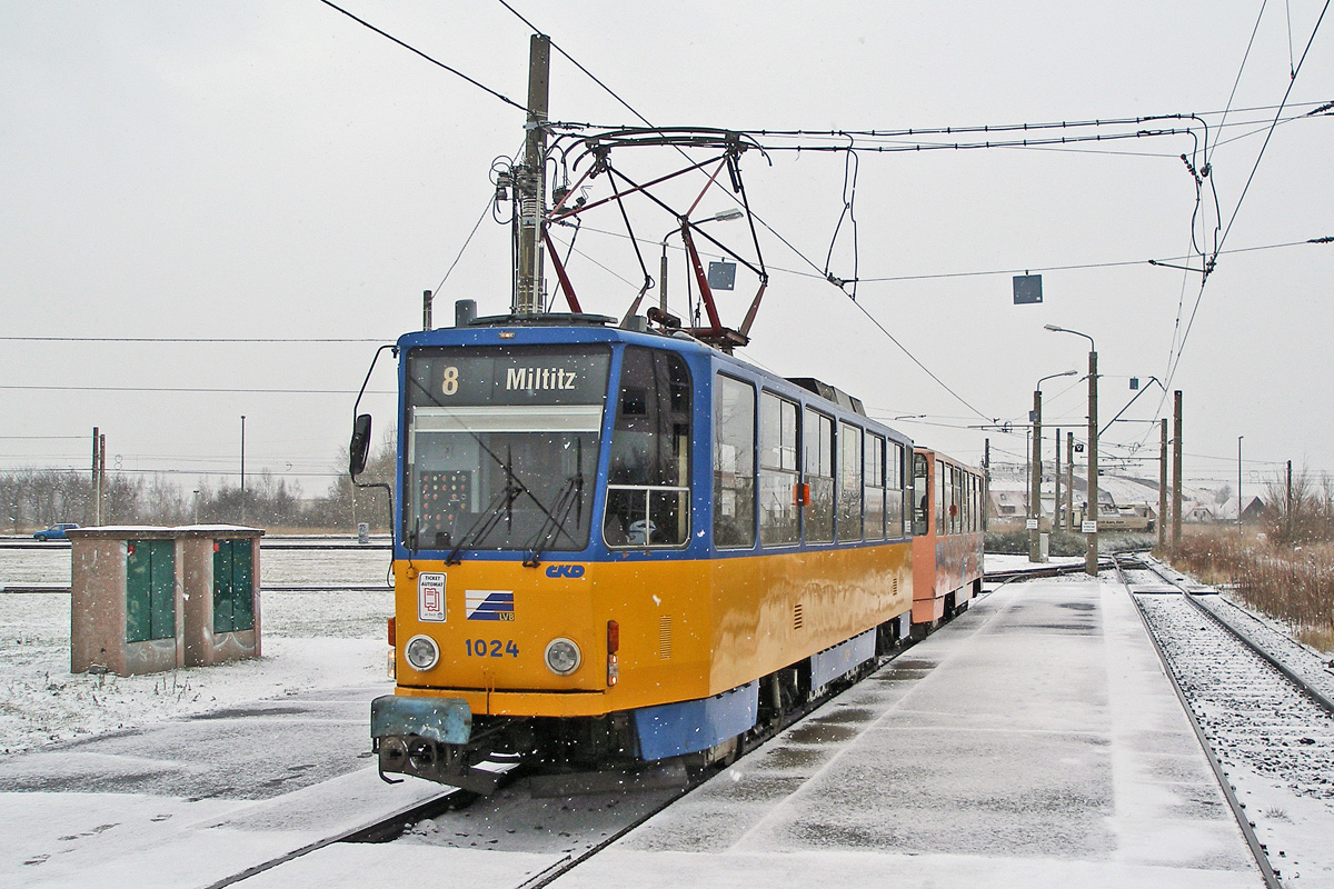 Leipzig, Tatra T6A2 № 1024