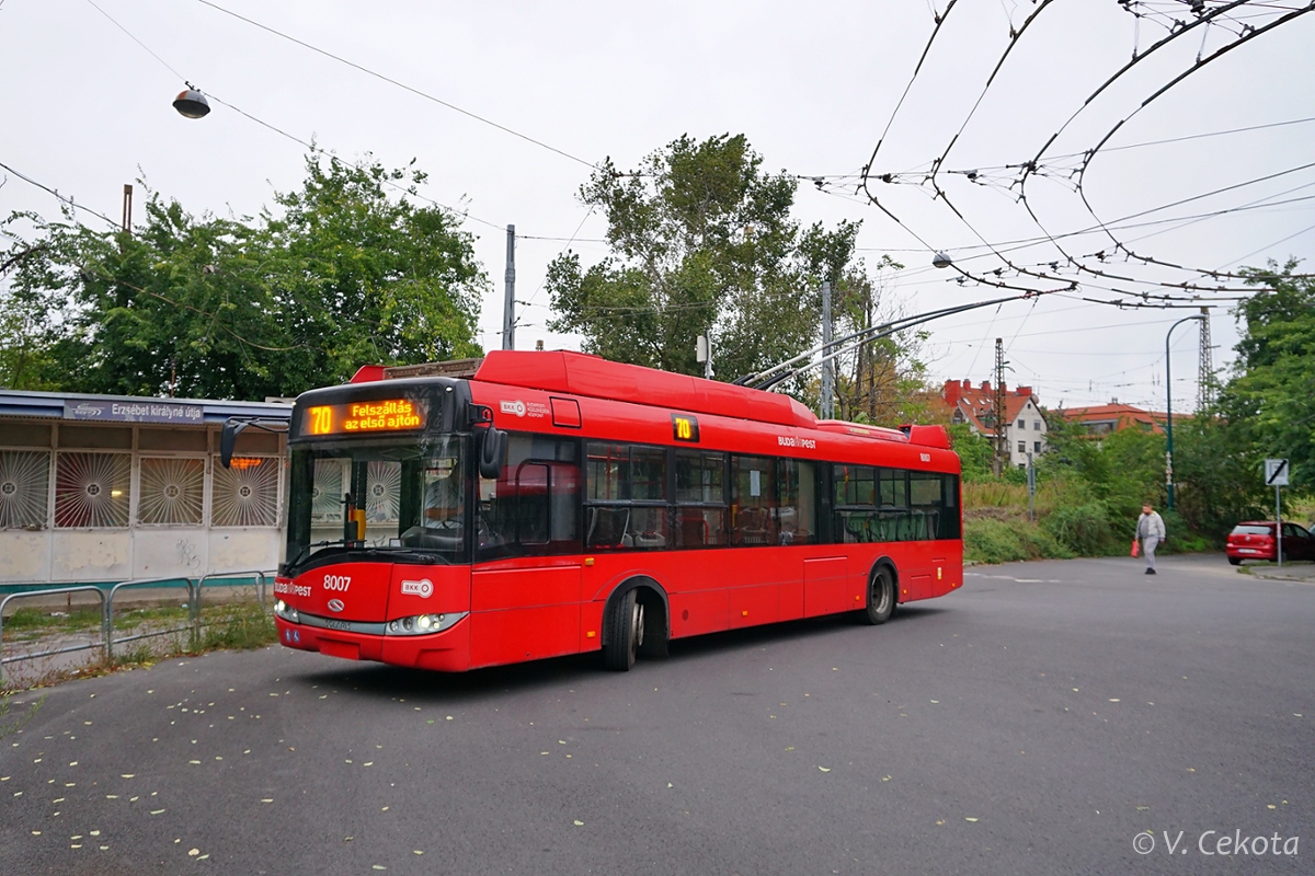 Будапешт, Solaris Trollino III 12 Škoda № 8007 Будапешт, Solaris Trollino III 12 Škoda № 8007