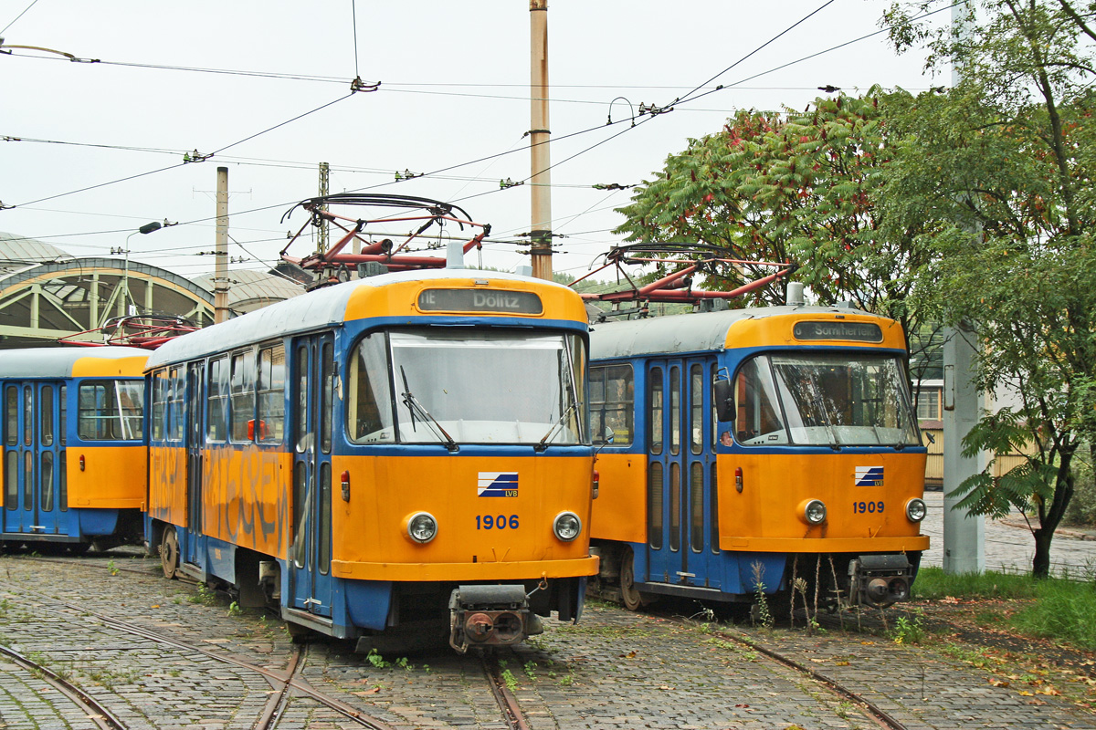Лейпциг, Tatra T4D № 1906; Лейпциг, Tatra T4D № 1909