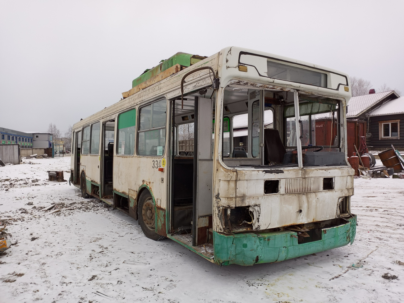 Петрозаводск, МТрЗ-5279-0000012 № 334; Петрозаводск — Базы хранения и списания троллейбусов (БХиСТ)
