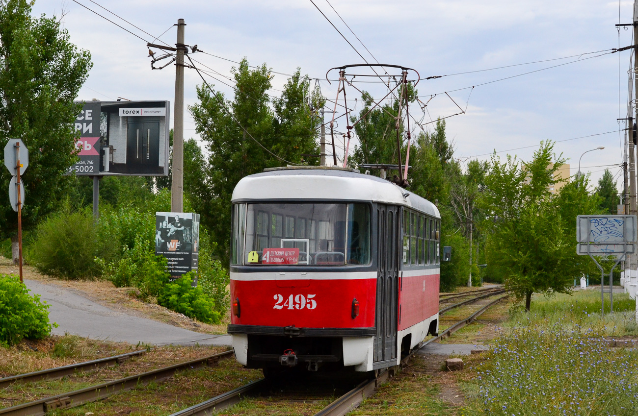 Volgograda, Tatra T3SU (2-door) № 2495