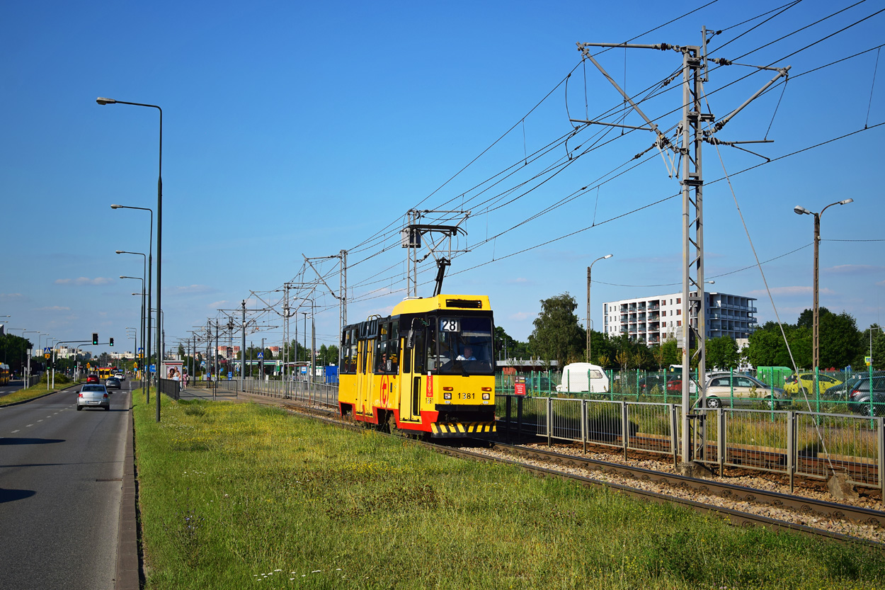 Варшава, Konstal 105Na № 1381