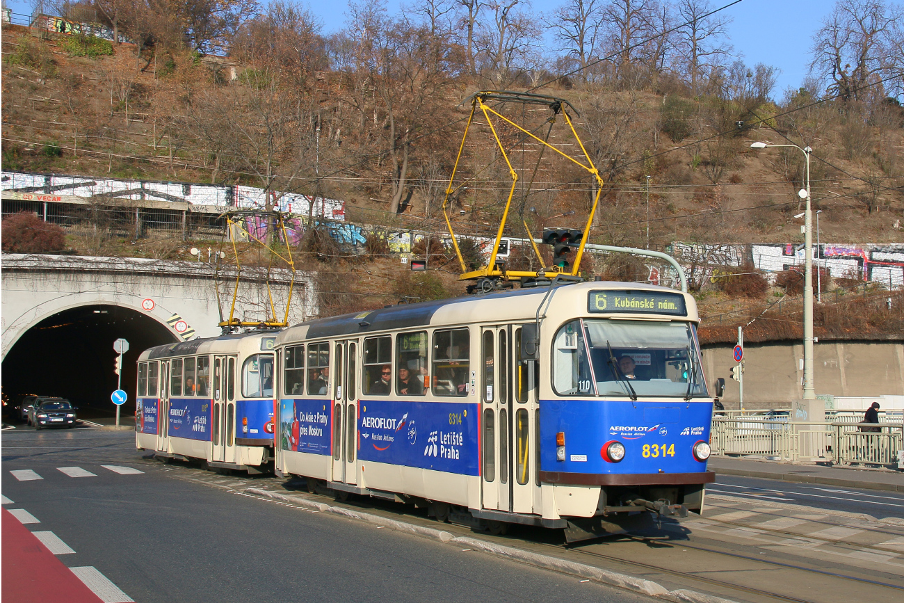 Прага, Tatra T3R.P № 8314