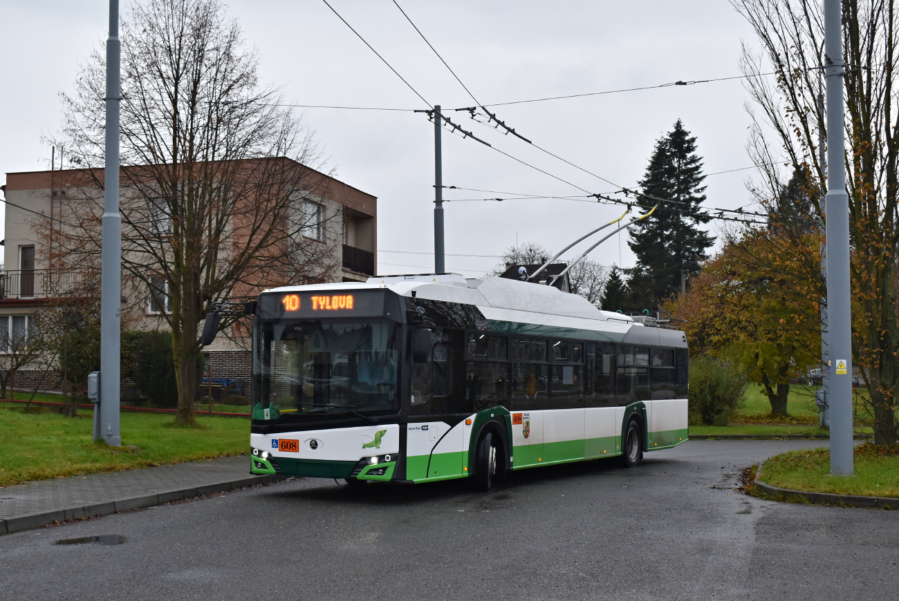 Pilsen, Škoda 26Tr Solaris IV Nr. 608; Pilsen — Werksneue Obusse aus der Škoda-Fabrik