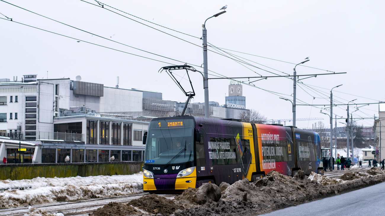 Рига, Škoda 15T ForCity Alfa Riga № 57136