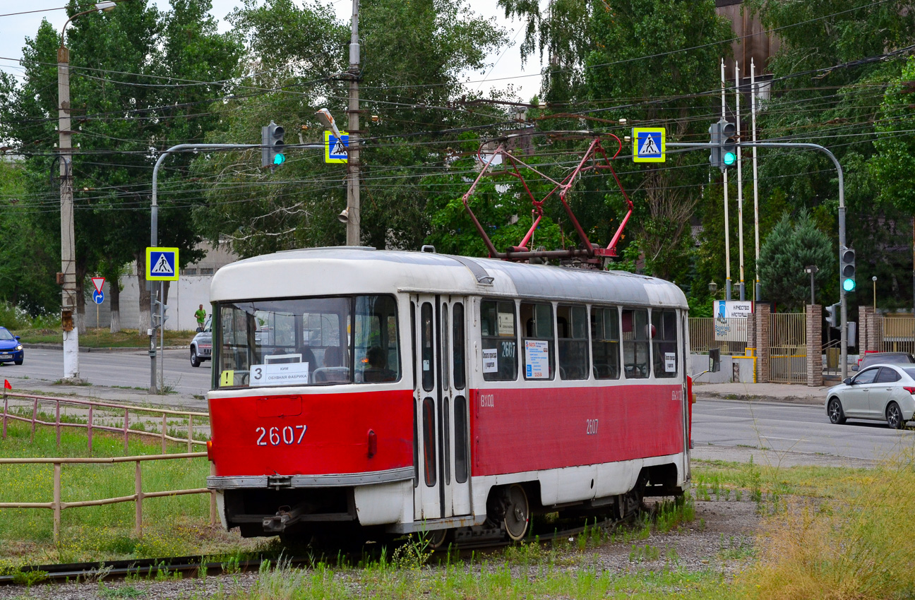 Волгоград, Tatra T3SU (двухдверная) № 2607