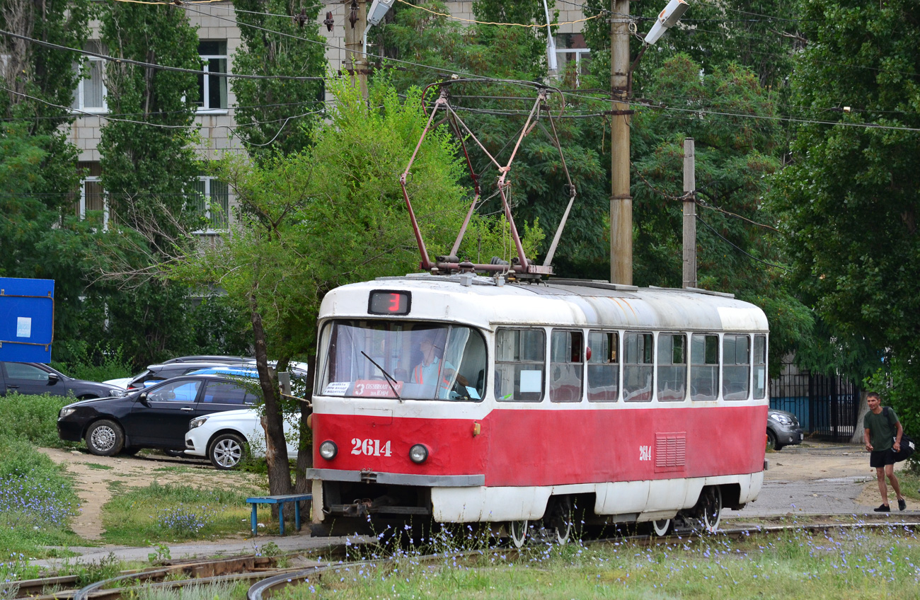 Волгоград, Tatra T3SU (двухдверная) № 2614
