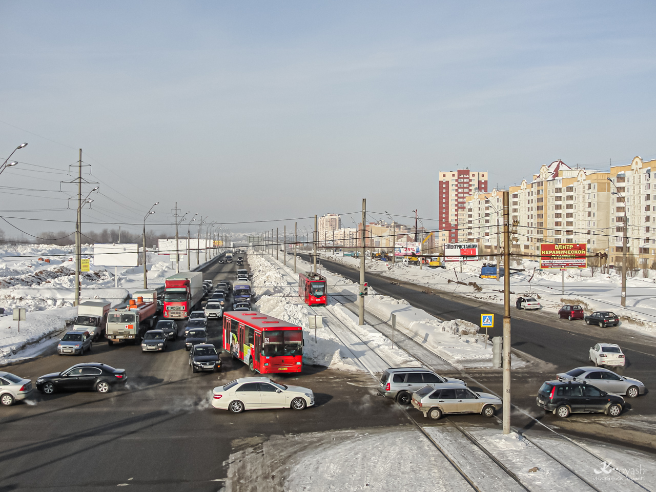 Kazan — Big tram circle; Kazan — ET Lines [4] — East