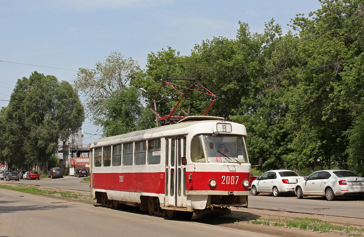 Самара, Tatra T3SU (двухдверная) № 2087