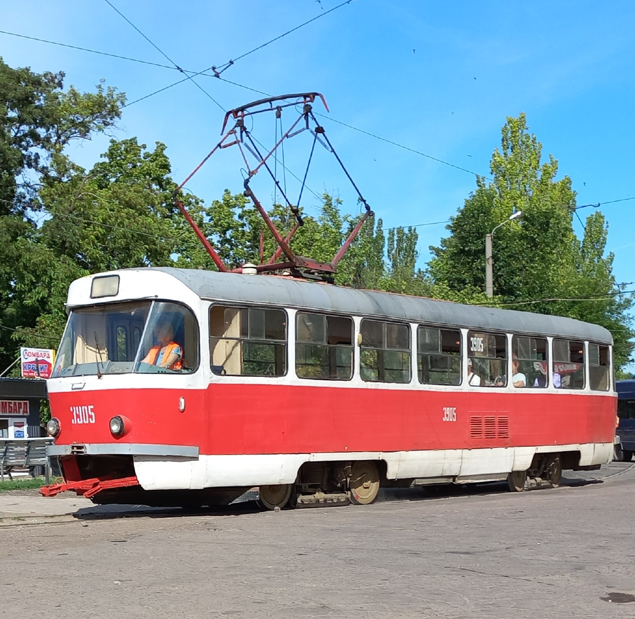 დონეცკი, Tatra T3SU (2-door) № 3905