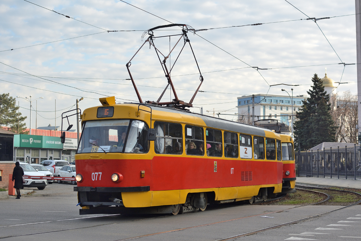 Краснодар, Tatra T3SU № 077
