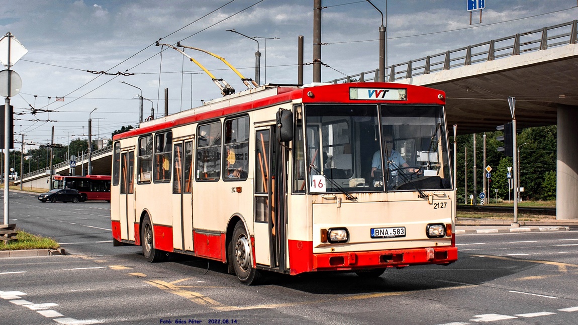 Вильнюс, Škoda 14Tr08/6 № 2127