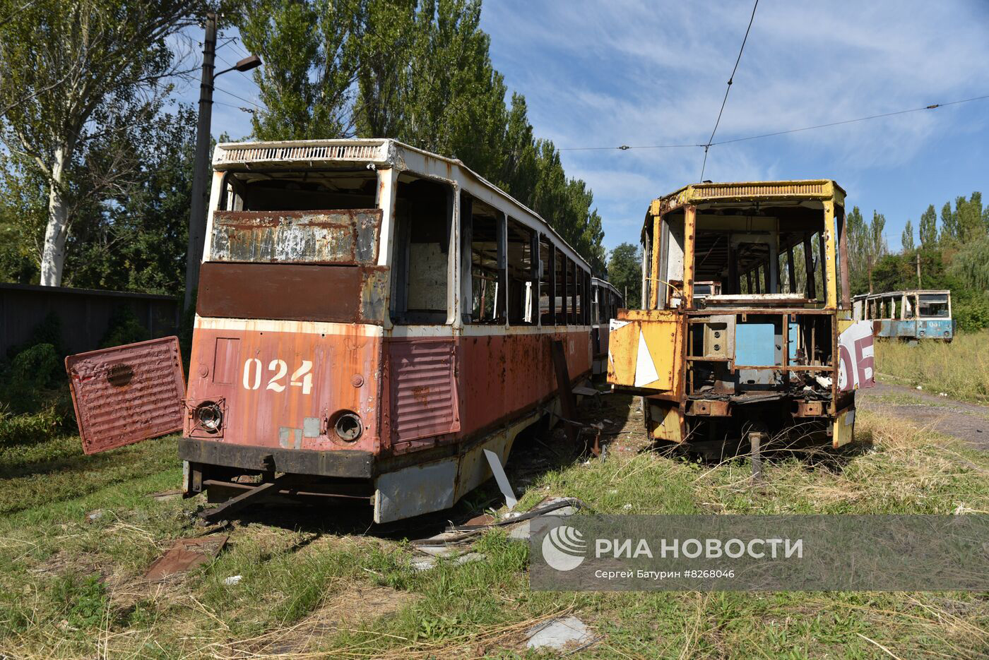 Енакиево, 71-605 (КТМ-5М3) № 024; Енакиево, 71-605 (КТМ-5М3) № 007 Енакиево, 71-605 (КТМ-5М3) № 024; Енакиево, 71-605 (КТМ-5М3) № 007