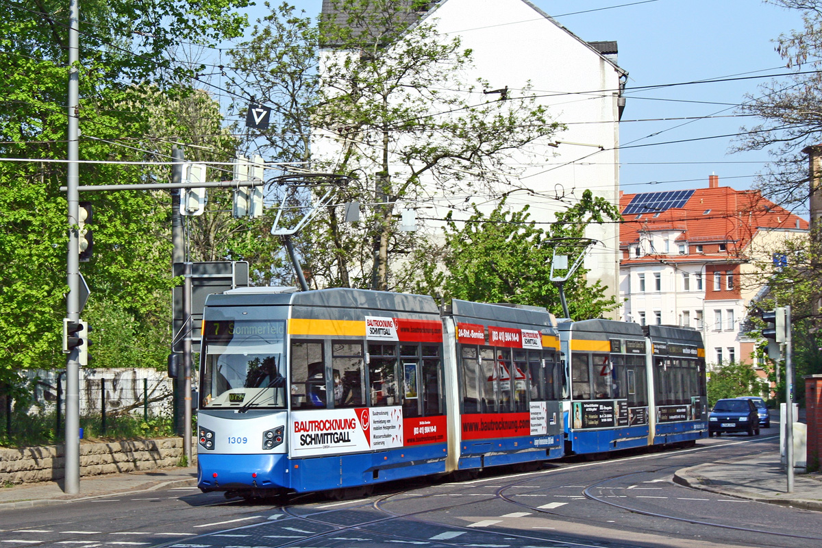 Лейпциг, Leoliner Fahrzeug-Bau Leipzig NGTW6L № 1309
