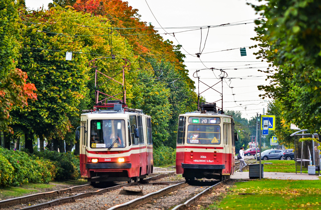 Санкт-Петербург, ЛВС-86К-М № 3460; Санкт-Петербург, ЛВС-86К № 3086