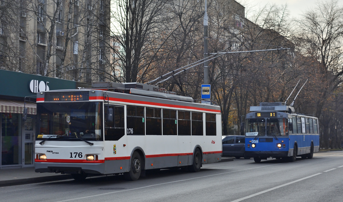 Краснодар, Тролза-5275.07 «Оптима» № 176; Краснодар, ЗиУ-682Г-016 (012) № 058