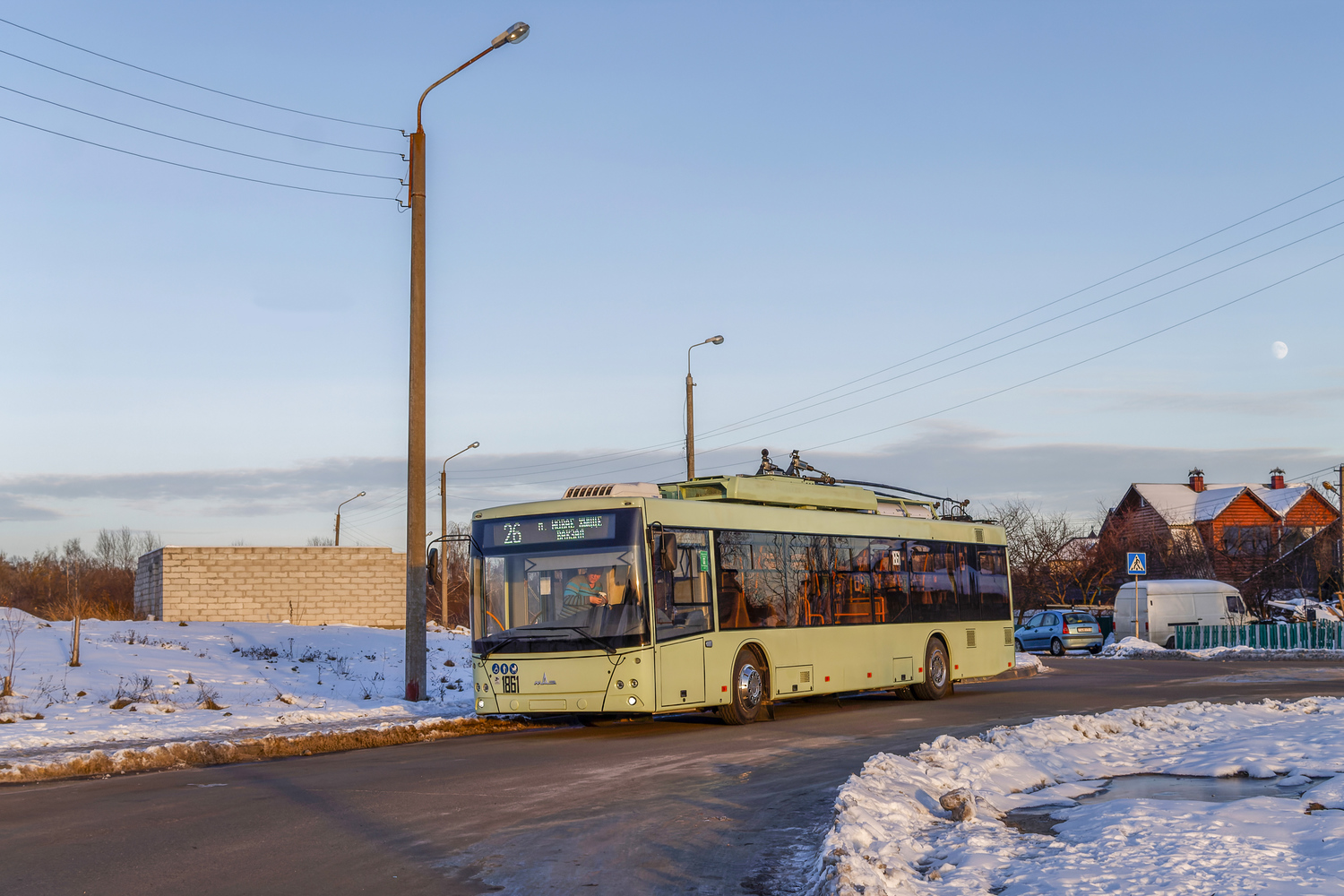Homiel, MAZ-203T70 č. 1861; Homiel — Traffic on sections using autonomous running