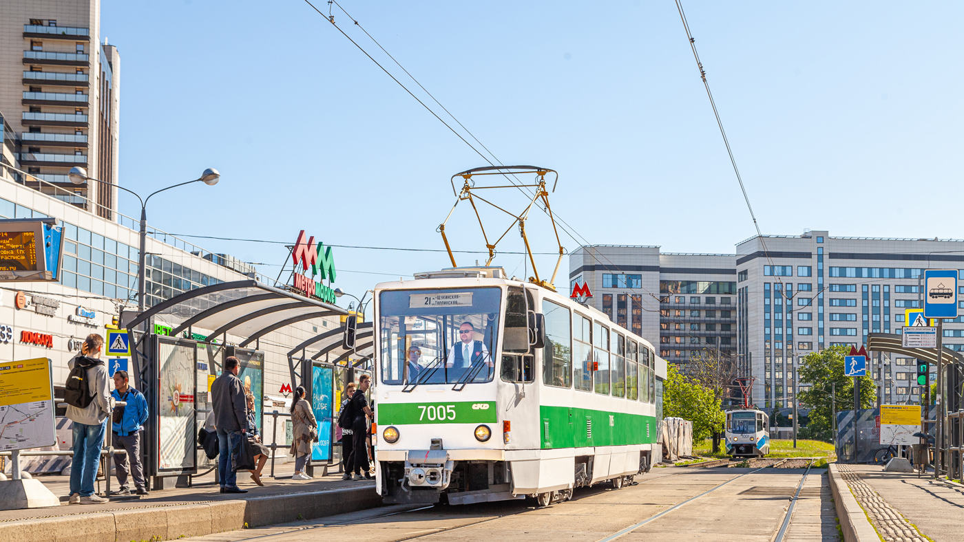 Москва, Tatra T7B5 № 7005; Москва — Парад ретротранспорта 4 июня 2022