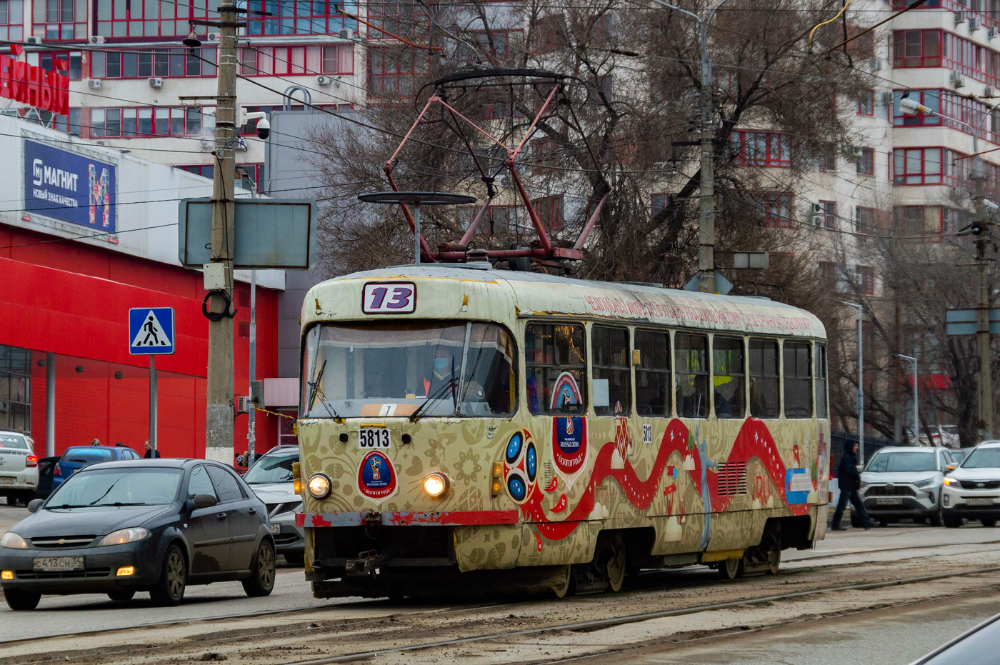Волгоград, Tatra T3SU № 5813