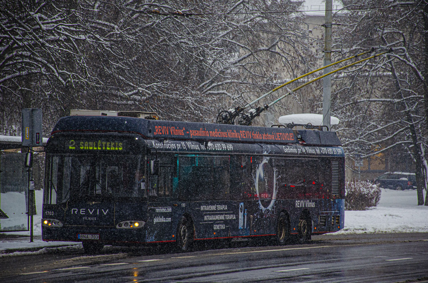 Вильнюс, Solaris Trollino II 15 AC № 1703