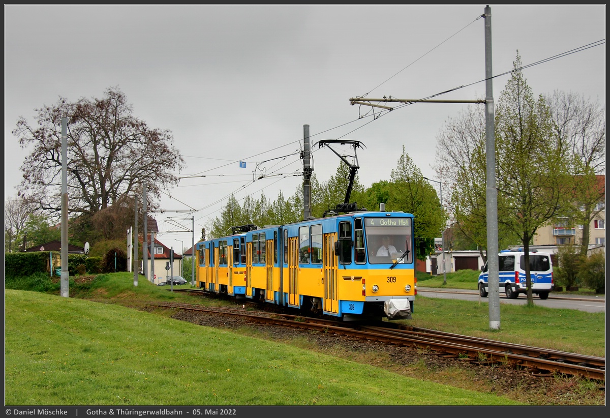 Гота, Tatra KT4DC № 309
