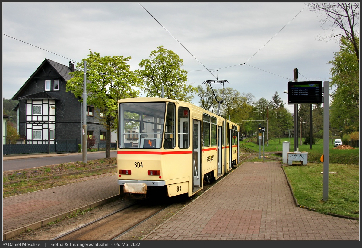 Гота, Tatra KT4DC № 304