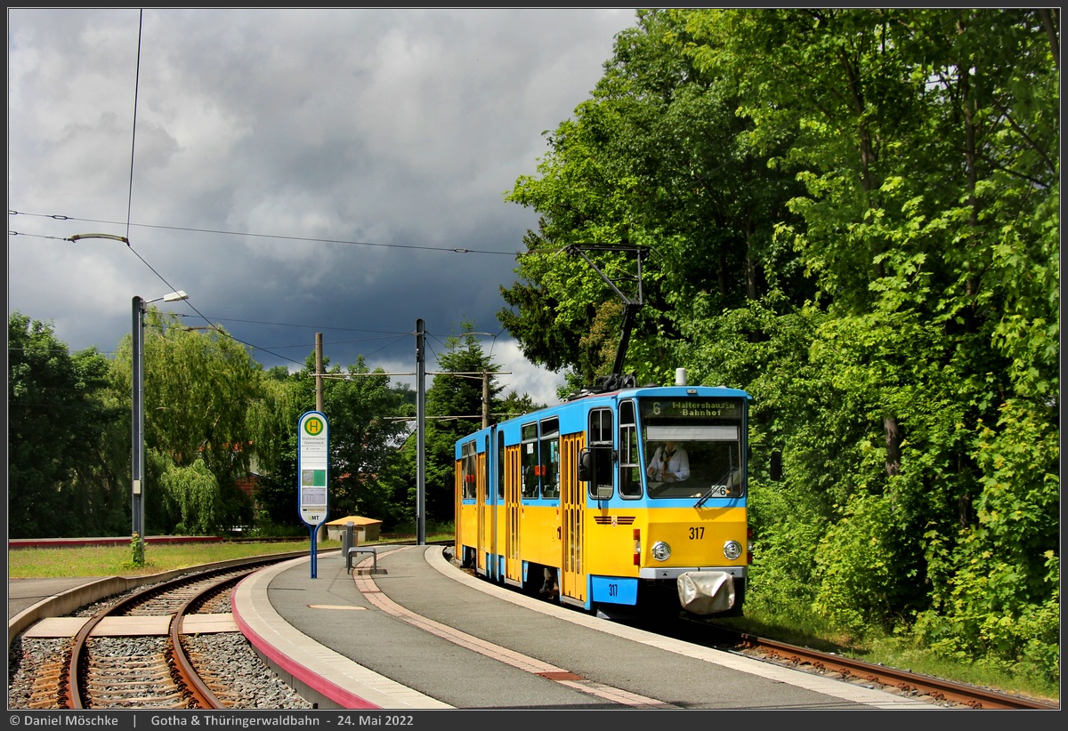 Гота, Tatra KT4DC-Z № 317