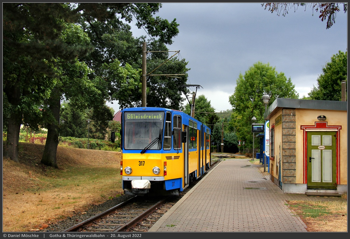 Гота, Tatra KT4DC-Z № 317