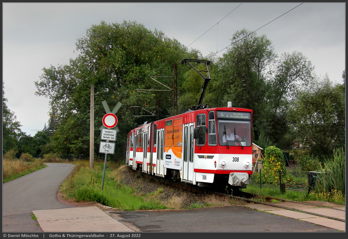 Гота, Tatra KT4D № 308