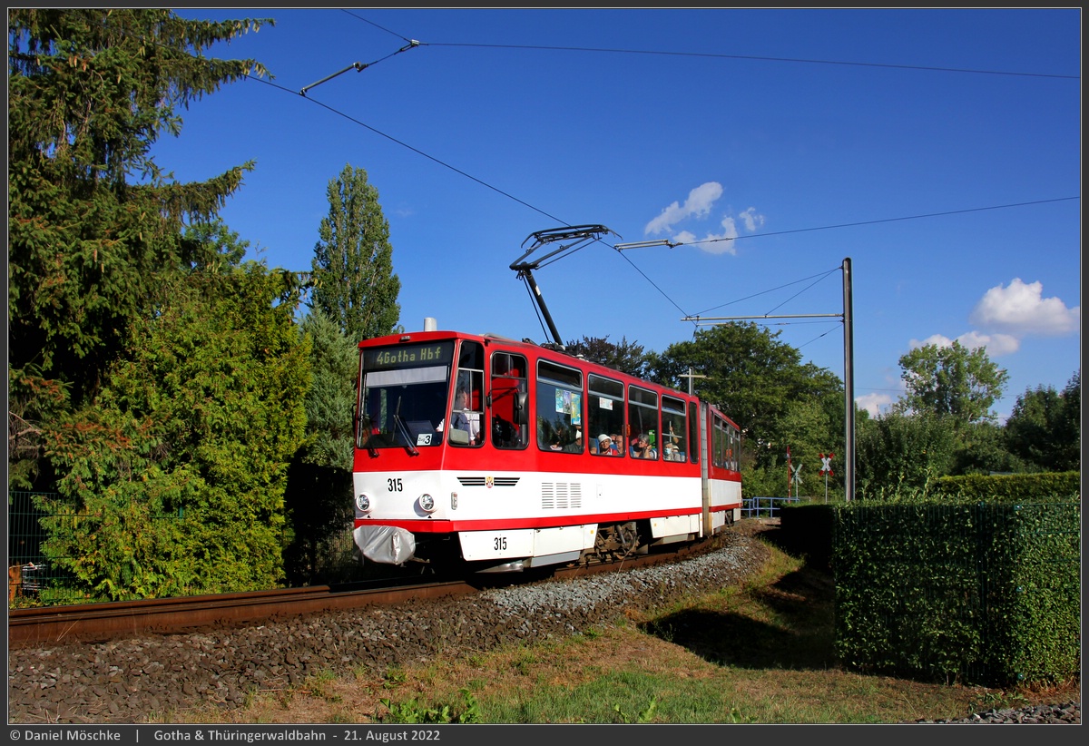 Гота, Tatra KT4DC № 315